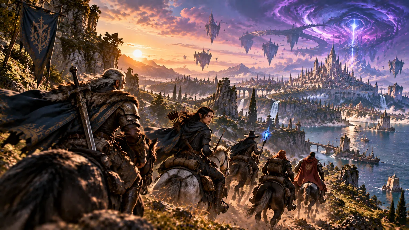 Expansive fantasy city used in Manu's Exandria campaign